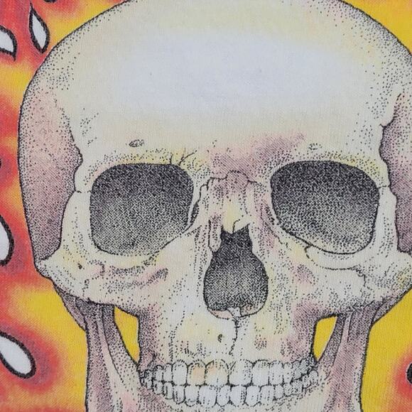 Vintage 2001 Iron Horse Rally Shirt Medium 20x26 Skull Biker - Picture 3 of 14